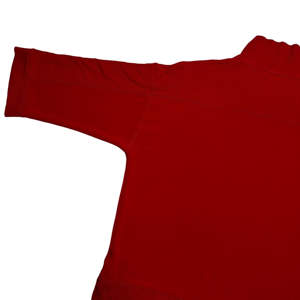 Ralph Lauren Mock Neck Sweatshirt 3/4 Sleeve Drop Shoulder Red Women's Size XL - Picture 9 of 11